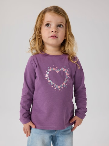 NAME IT Тениска 'NMFSOLA' в лилав: отпред