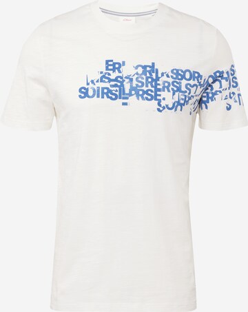 T-Shirt s.Oliver en blanc : devant