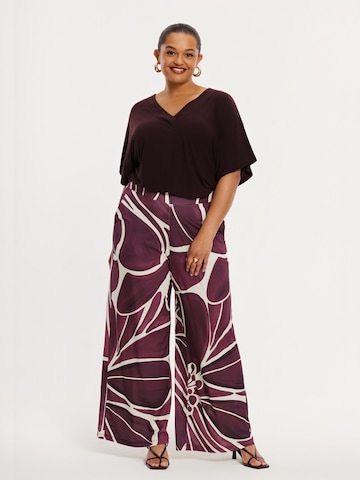 YOEK Slimfit Broek in Rood