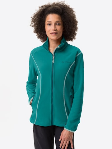 VAUDE Athletic Fleece Jacket 'Rosemoor' in Blue: front