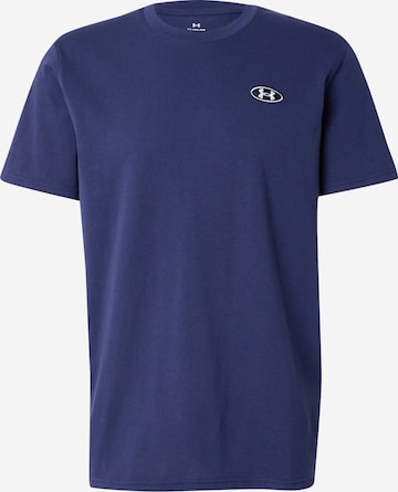 T-Shirt fonctionnel UNDER ARMOUR en bleu : devant