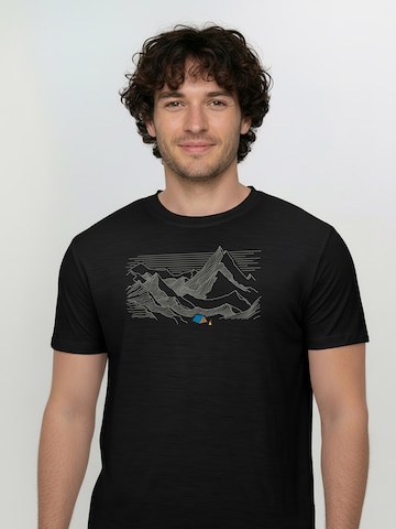 GREENBOMB Performance shirt ' Loom Tent ' in Black