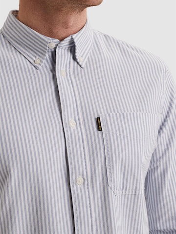 PME Legend Regular fit Skjorta 'PME LEGEND - Oxford shirt with yarn-dyed stripe pattern' i blå