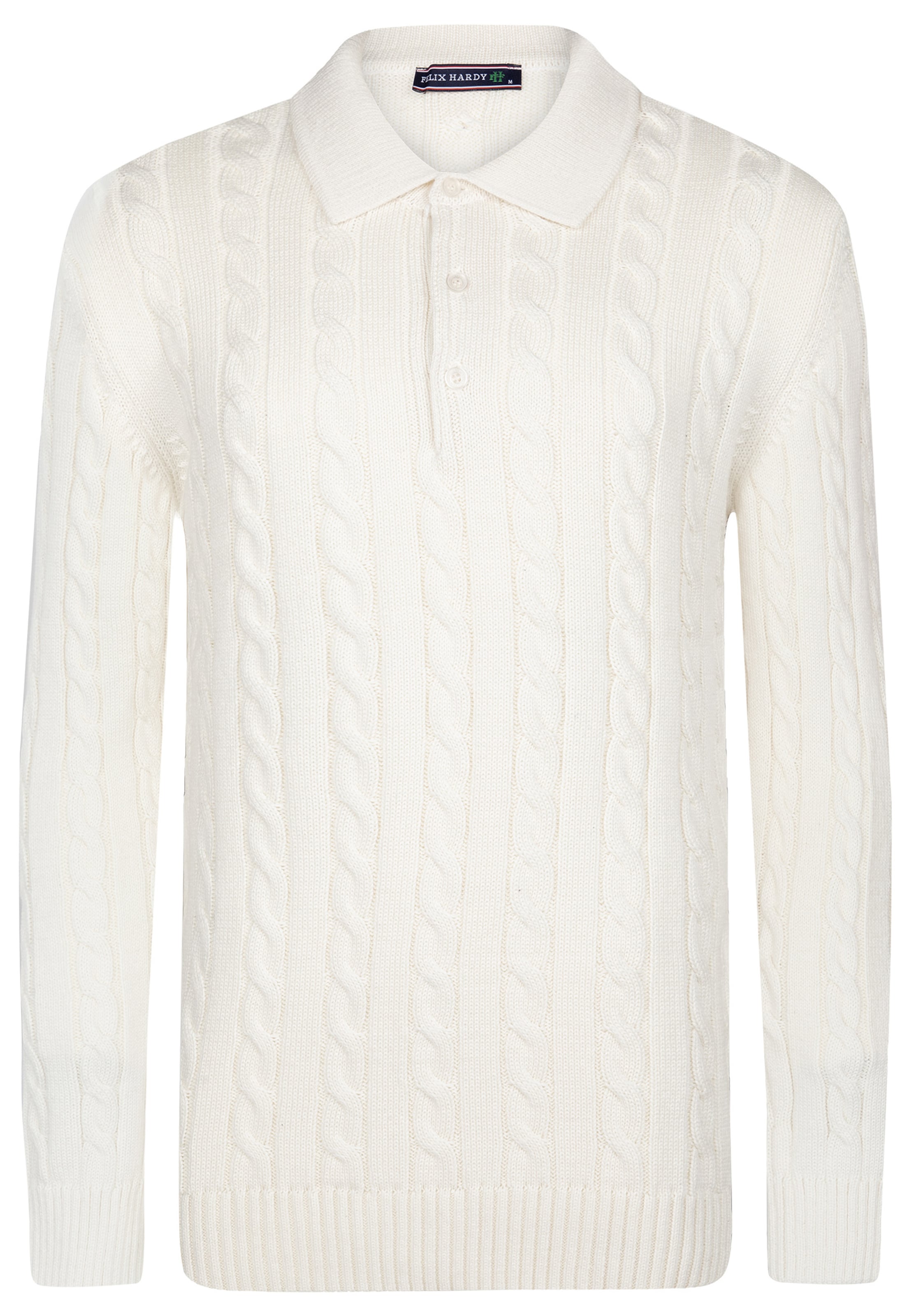 Felix Hardy Kampsun, värv valge: eest vaates