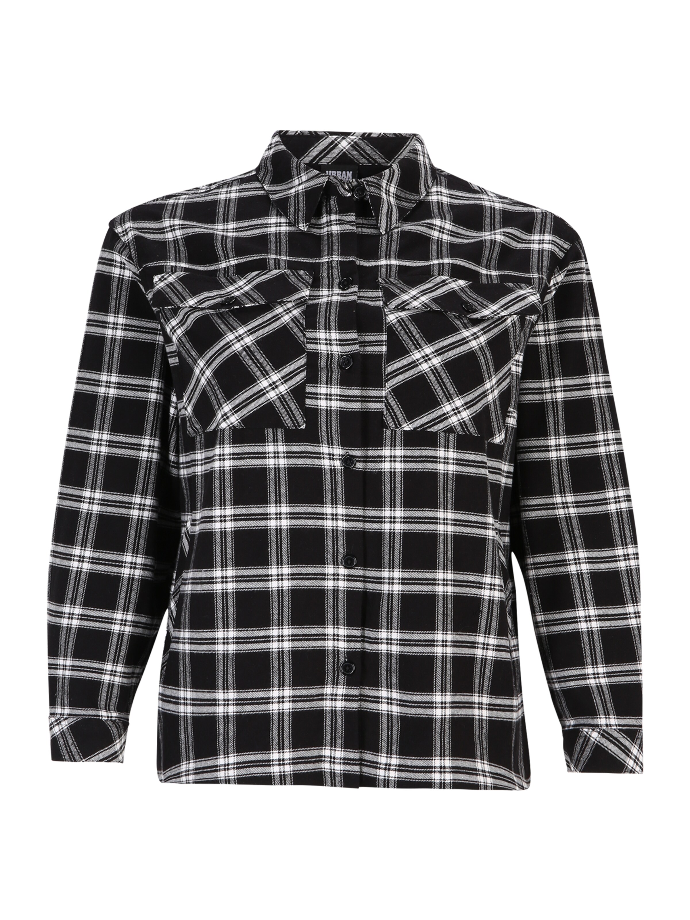 Urban Classics Blouse in Black: front