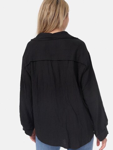 Worldclassca Bluse 'Damen Musselin Bluse Sommer'‌‌‌‌‌‌‌‌‌ in Schwarz