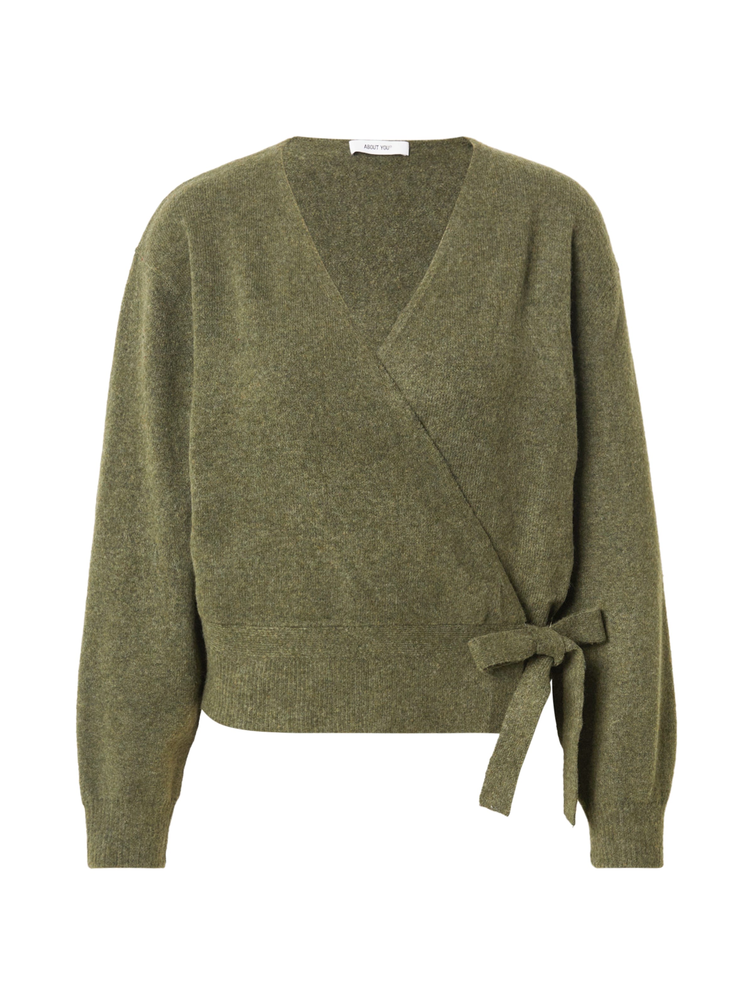 ABOUT YOU Πλεκτή ζακέτα σε πράσινο: μπροστά