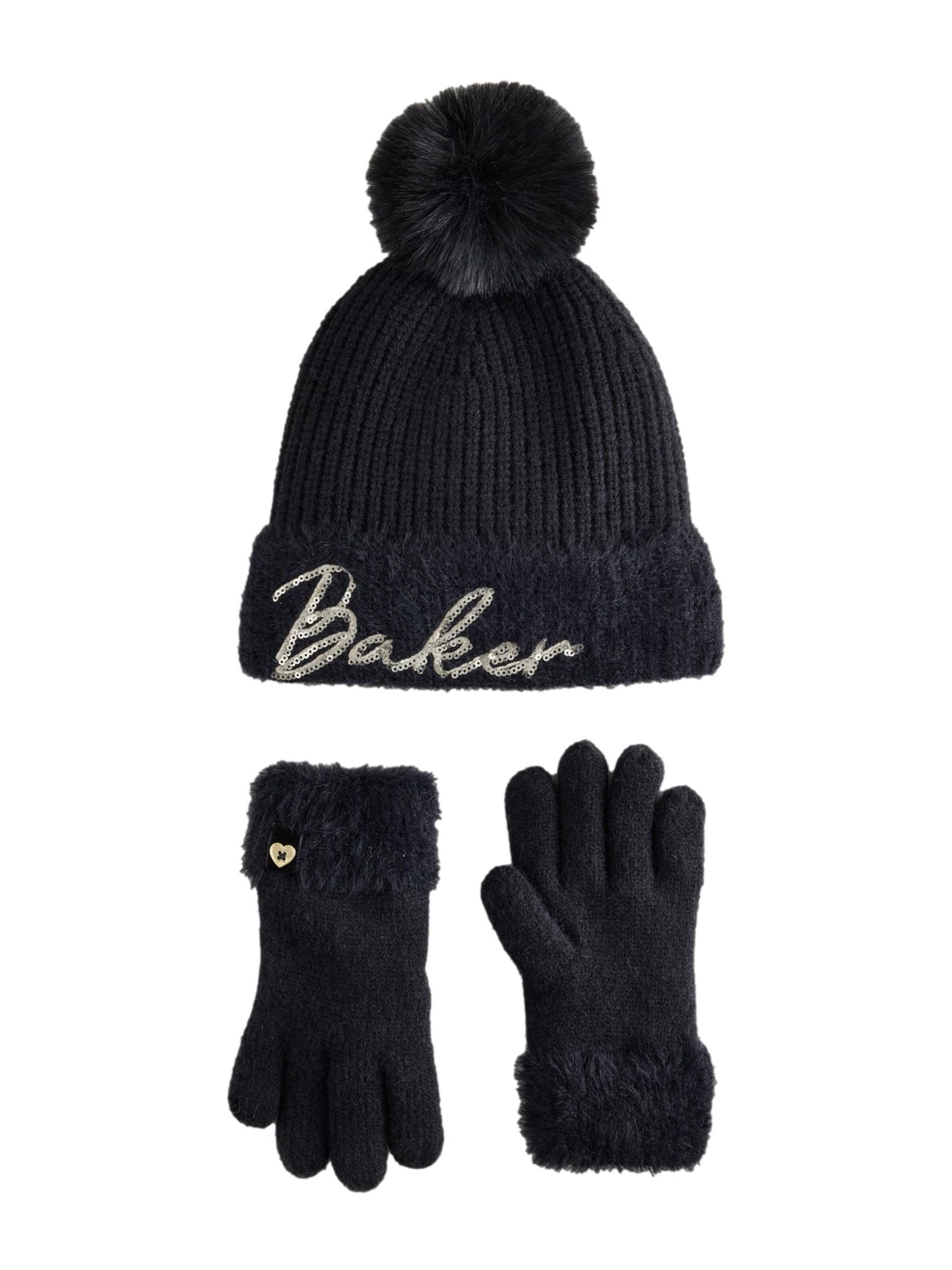 Berretto di Baker by Ted Baker in nero: frontale