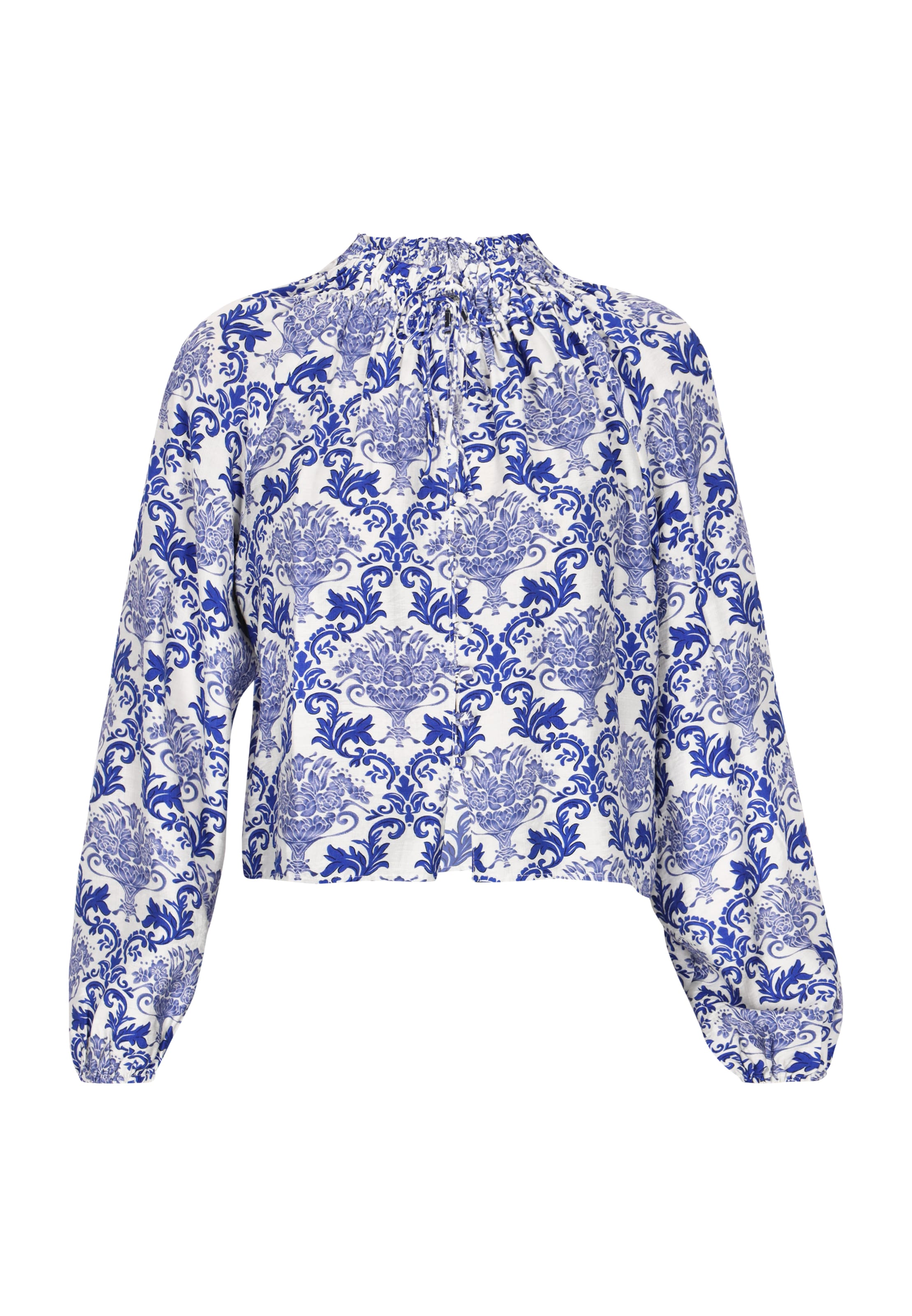 Bluză 'Vintage' DreiMaster Vintage pe albastru / albastru închis / alb, Vizualizare produs