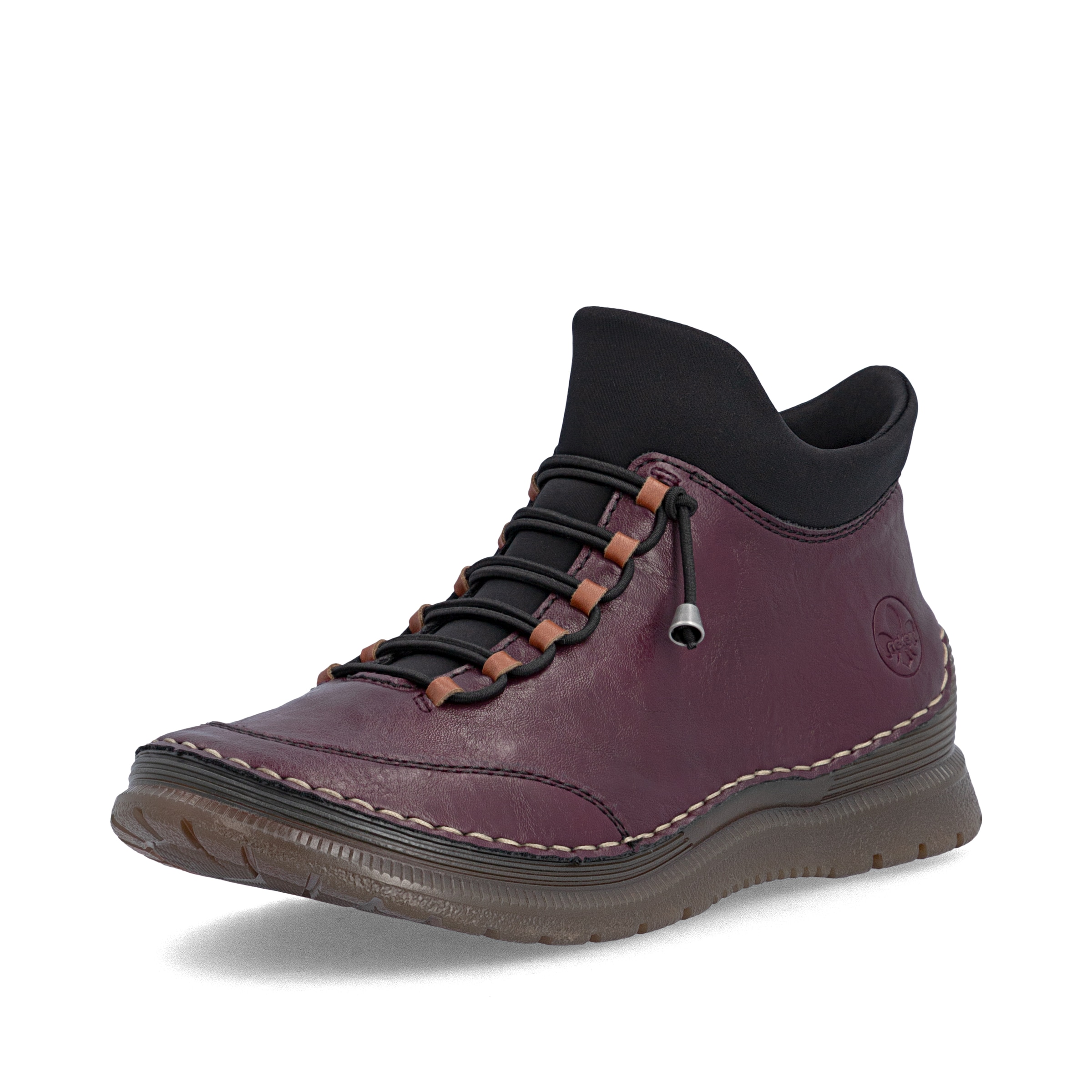 Boots ' 53650 ' Rieker en violet : devant