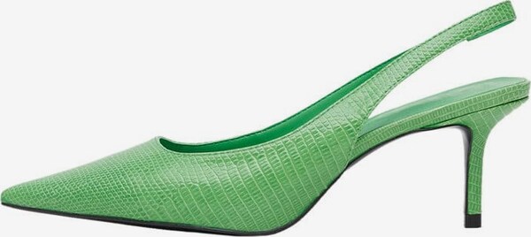 MANGO Slingback Pumps 'Lady' in Green | ABOUT YOU