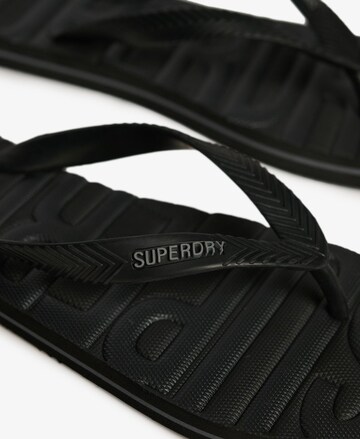 Tongs Superdry en noir