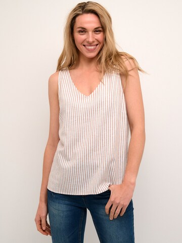 Cream Top 'Venta' in Pink: front