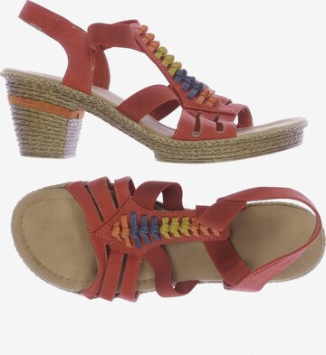 Rieker Sandalen 41 in Rot: predná strana