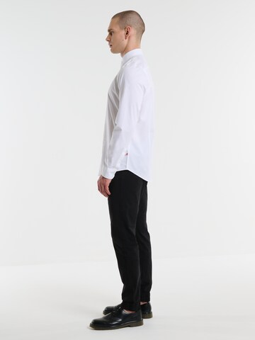 BIG STAR Regular fit Button Up Shirt 'NISSIP' in White