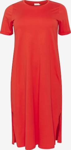 Rochie 'KCCaline' de la KAFFE CURVE pe roșu: față