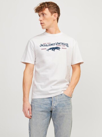 T-Shirt 'MICK' JACK & JONES en blanc : devant