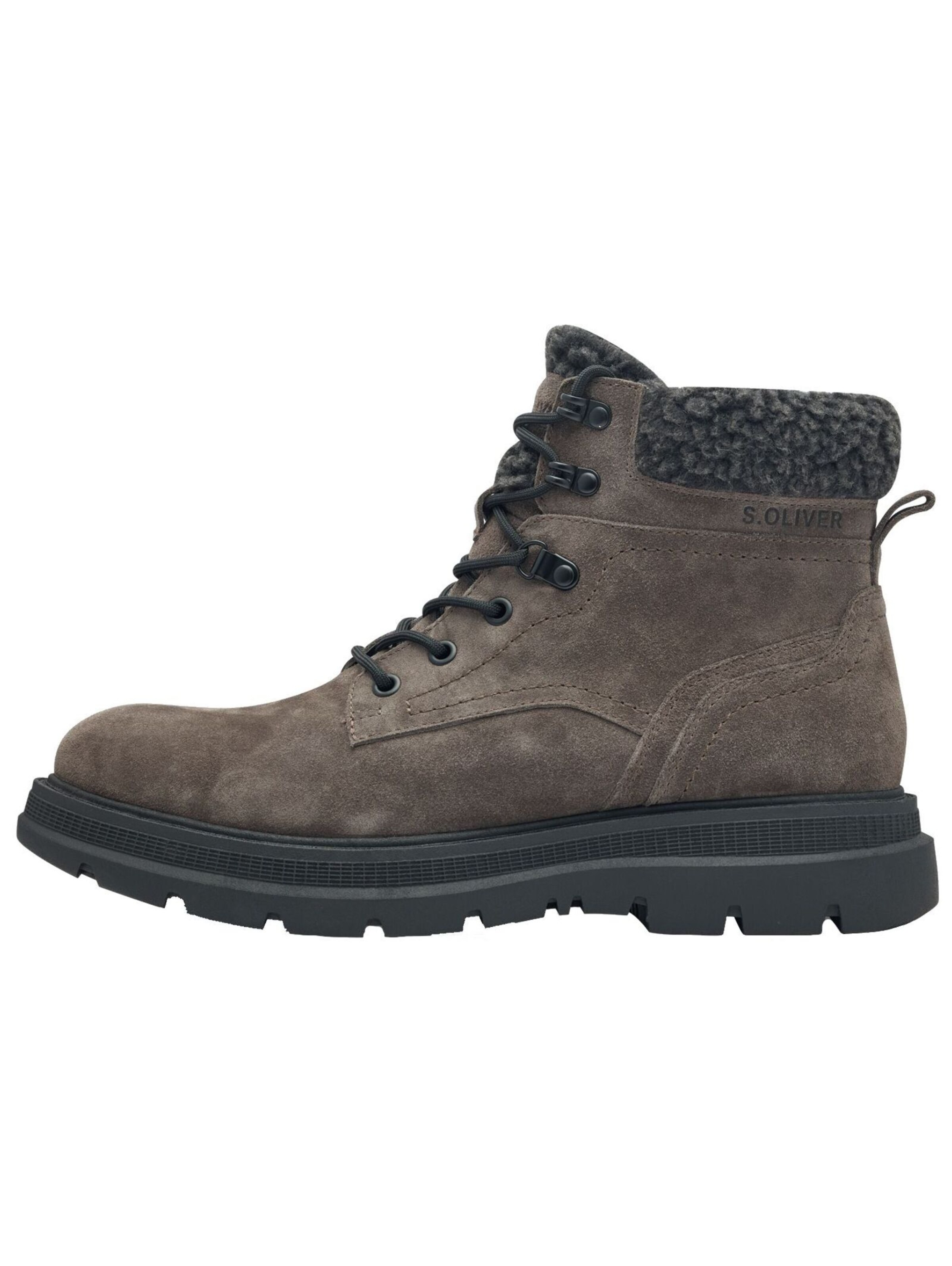 s.Oliver Lace-up boot in Grey