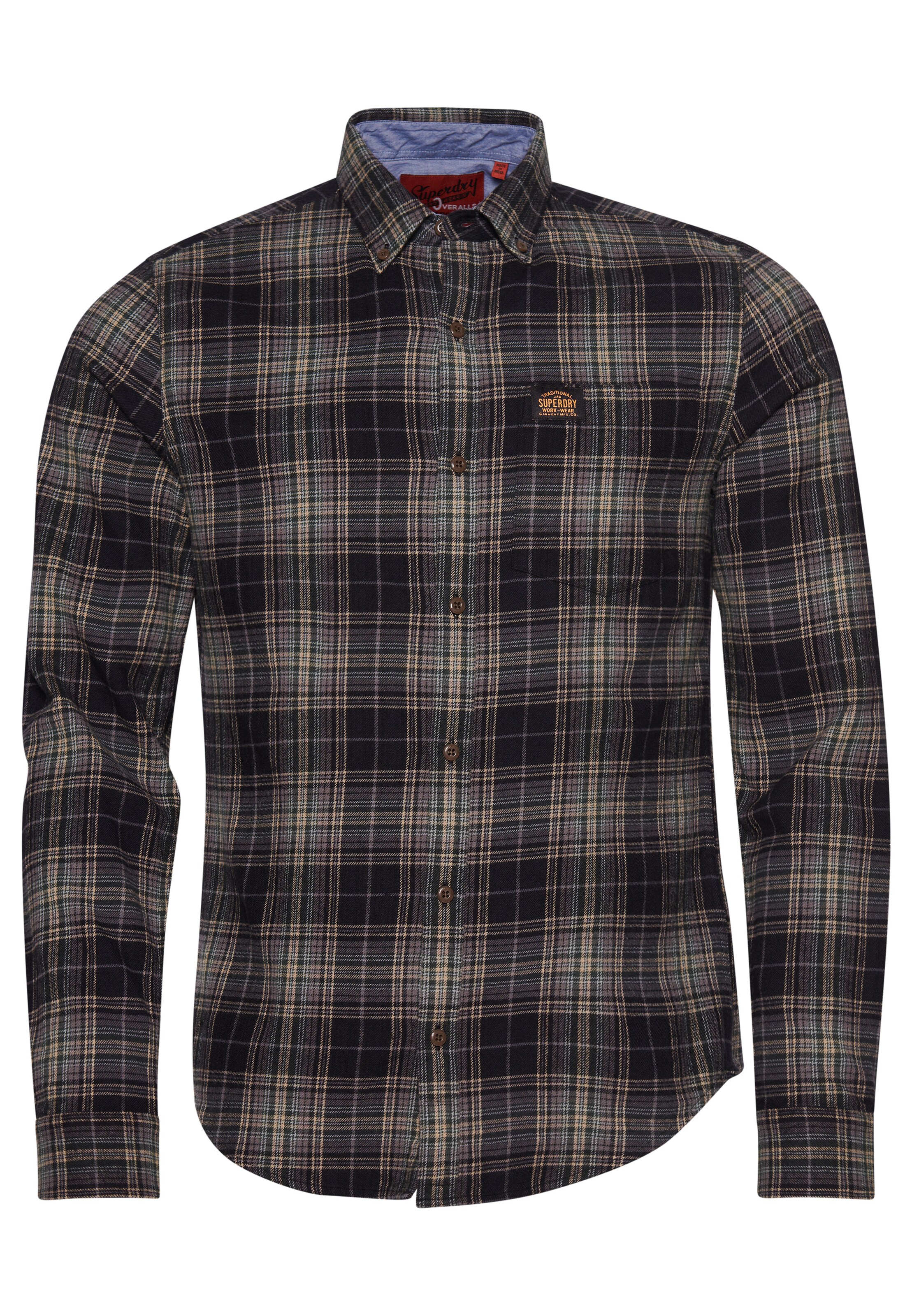 Superdry Overhemd in Zwart: voorkant