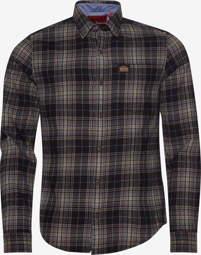 Superdry Overhemd in de kleur Beige / Bruin / Zwart, Productweergave