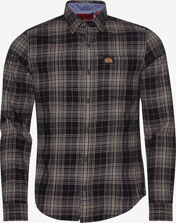 Superdry Overhemd in Zwart: voorkant