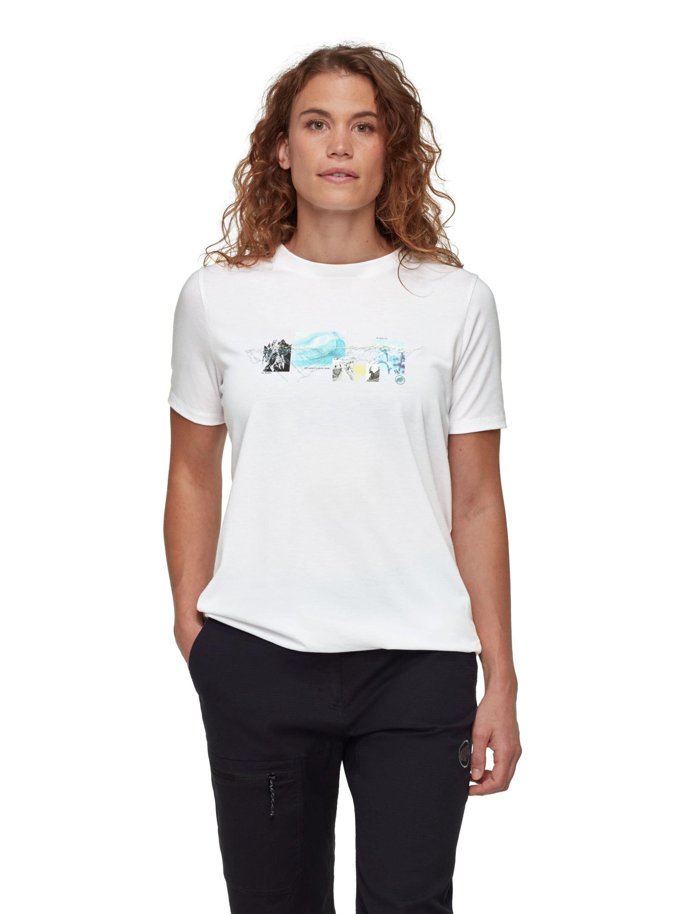 MAMMUT Funktionsshirt 'Mountain 3308M' in Weiß: Vorderseite