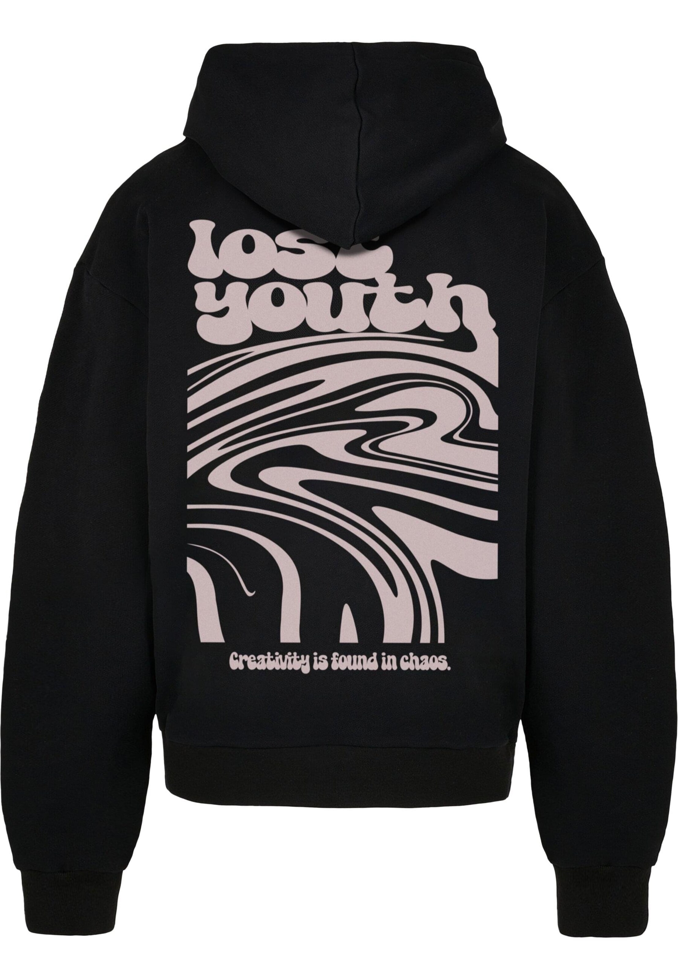 Lost Youth Sweatshirt 'Chaos Flow' in Schwarz