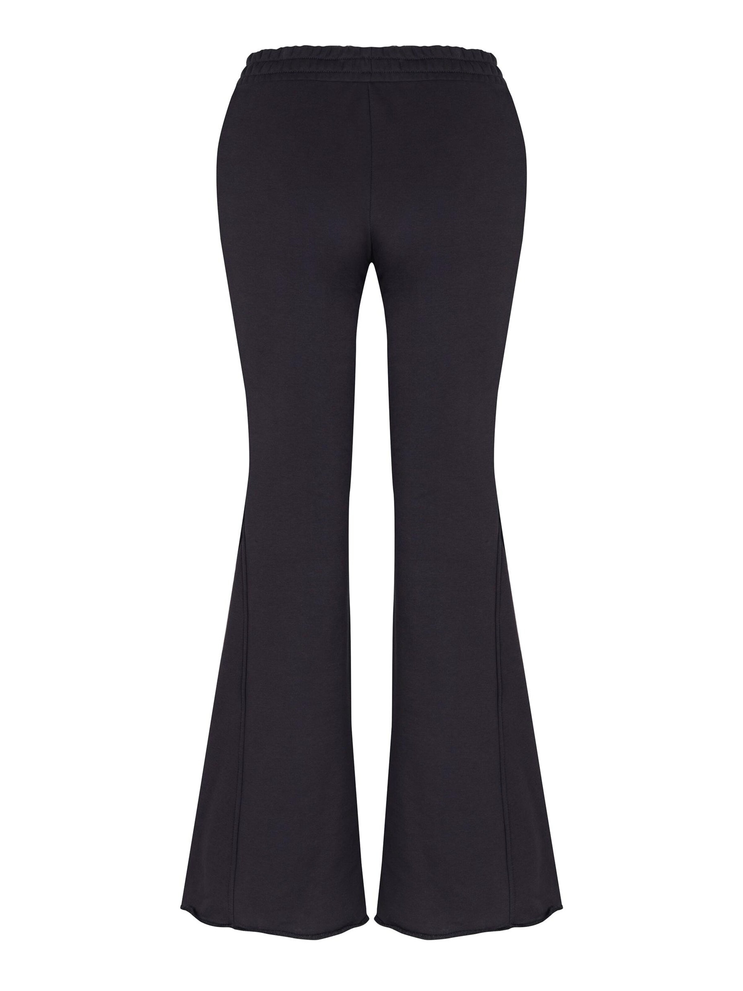 FEMSSY Zvonový Kalhoty 'LOOM SWEATPANTS GRAPHITE' – šedá