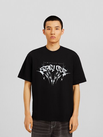 Bershka T-Shirt in Schwarz: Vorderseite
