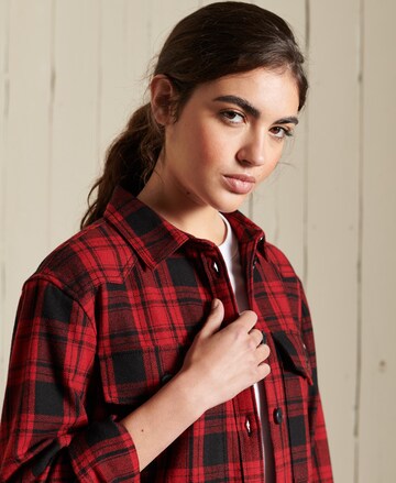Superdry Bluse in Rot