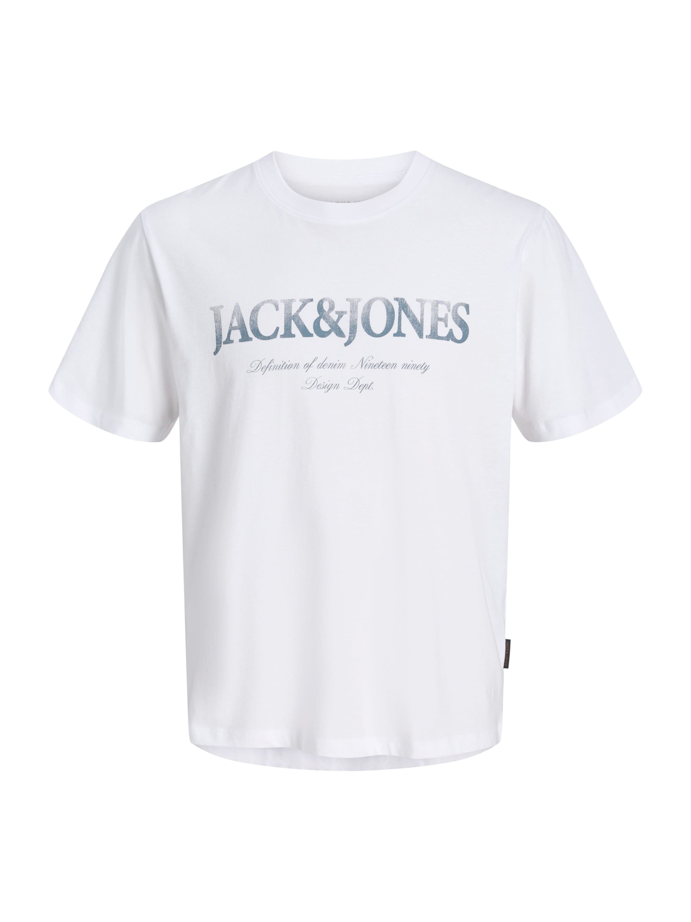 Jack & Jones Junior Tričko 'JJDEVIN DAYTONA' – bílá: přední strana