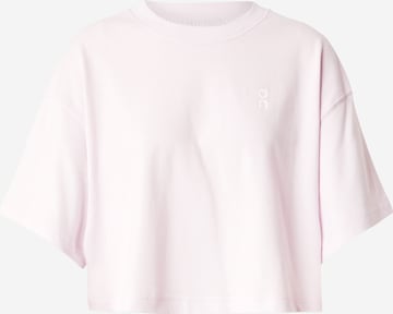 On - Camiseta funcional 'Club' en rosa: frente