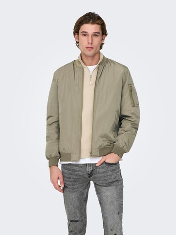 Veste mi-saison 'JOSHUA' Only & Sons en vert : devant