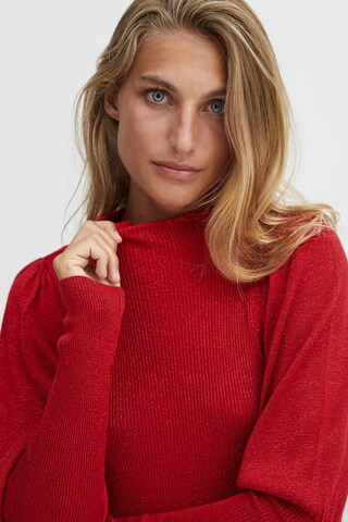 Fransa Knit dress 'dedana Dr 1' in Red