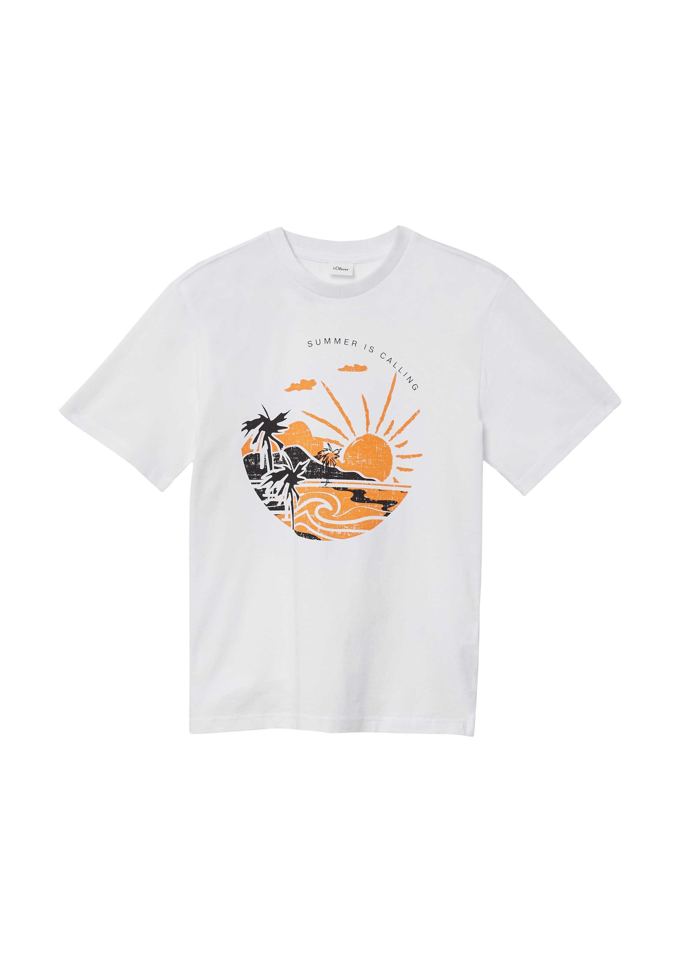 s.Oliver Shirt in Wit: voorkant