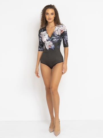 JIORO Blouse body 'ORCHID ICE' in Grijs