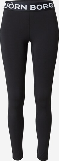 BJÖRN BORG Športne hlače 'ESSENTIAL' | črna / bela barva, Prikaz izdelka
