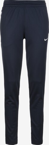 NIKE Workout Pants in Blue: front