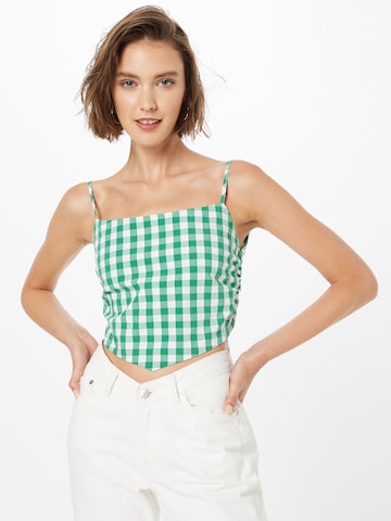 Pepe Jeans - Top 'GETTIE' en verde: frente