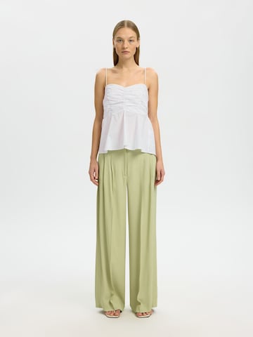 SELECTED Top in Weiß