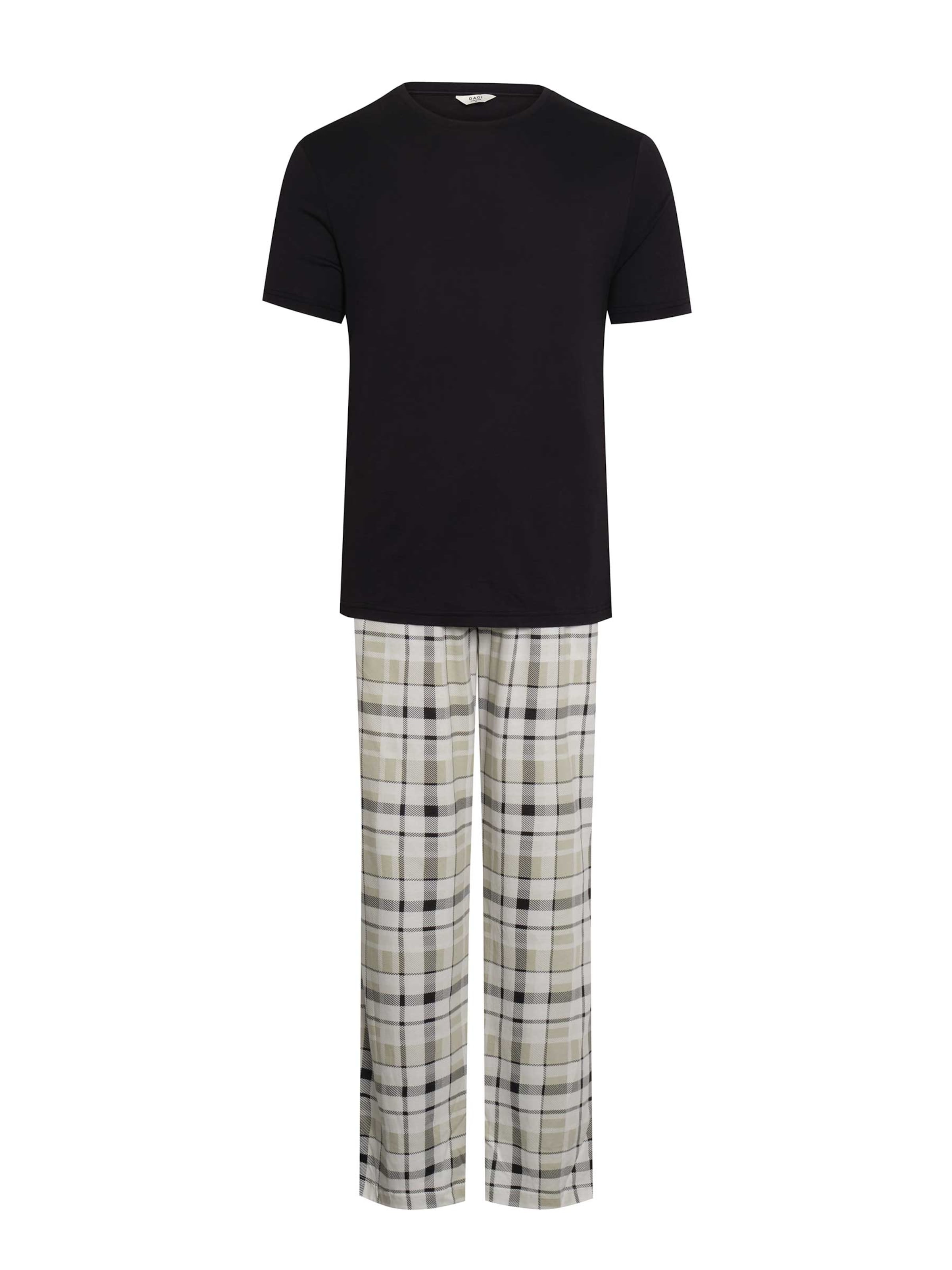 Dagi Pikk pidžaama hall / must / valge, Tootevaade