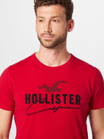 HOLLISTER Tričko - Červená