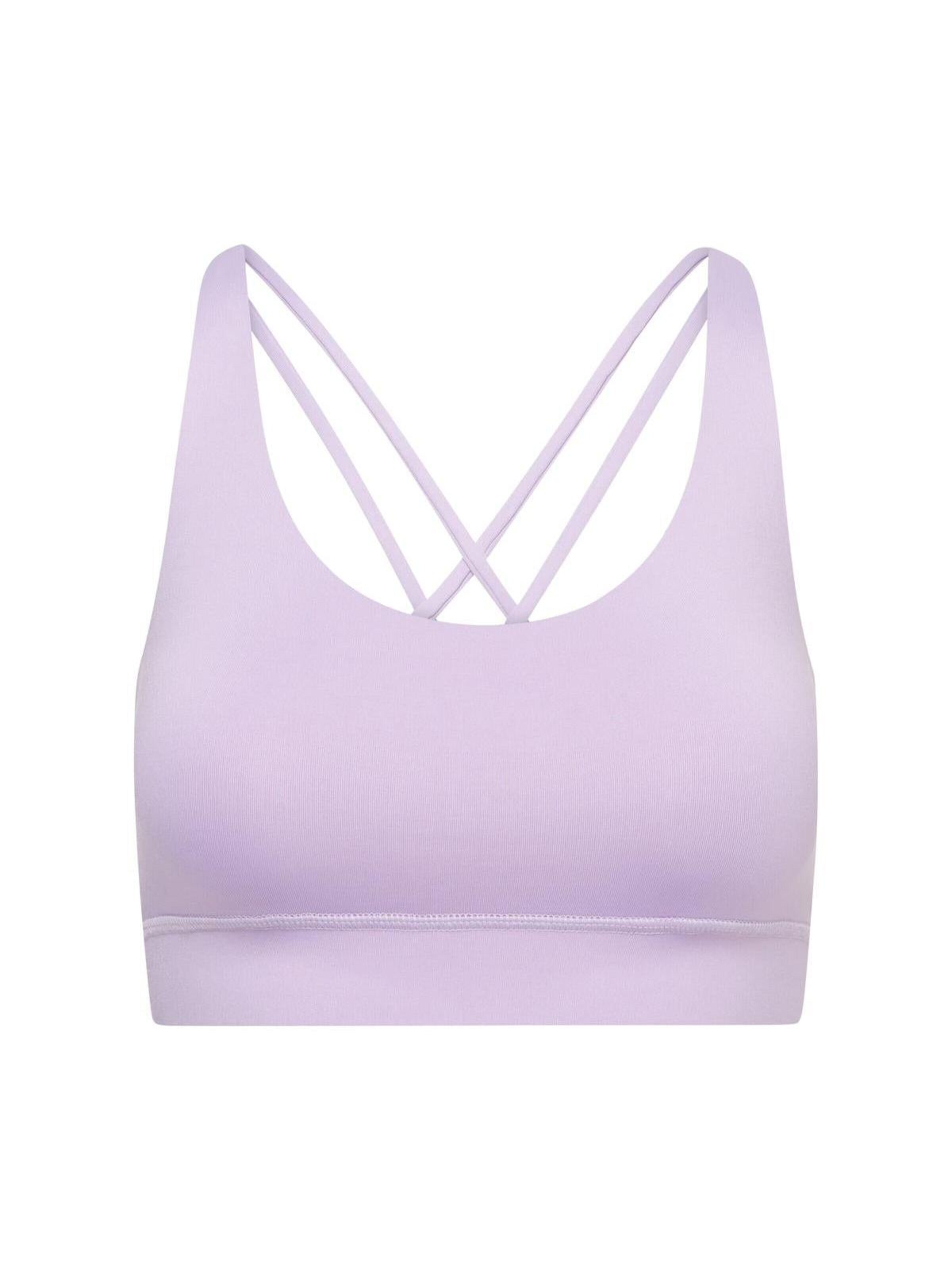Hey Honey Bustier Sport-BH 'Criss Cross'‌‌‌‌‌ in Lila: Vorderseite