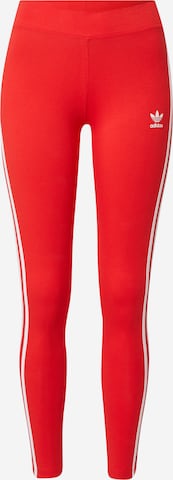 ADIDAS ORIGINALS Leggings 'Adicolor Classics 3-Stripes' in Red: front