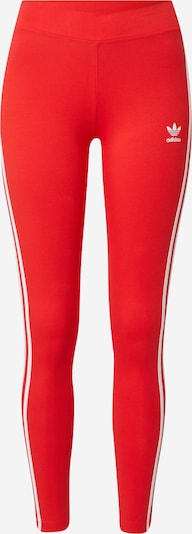 ADIDAS ORIGINALS Leggings 'Adicolor Classics 3-Stripes' in rot / weiß, Produktansicht