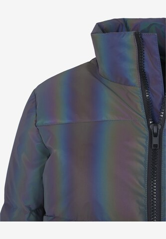 Urban Classics Jacke 'Iridescent Reflectiv Puffer Jacket ' in Silber