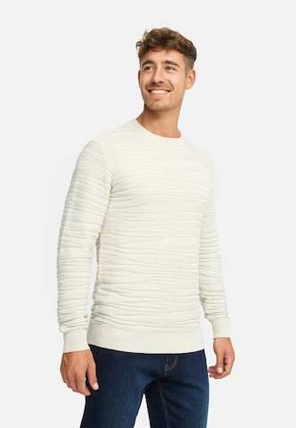 INDICODE JEANS Trui 'INCapowlax' in Beige: voorkant