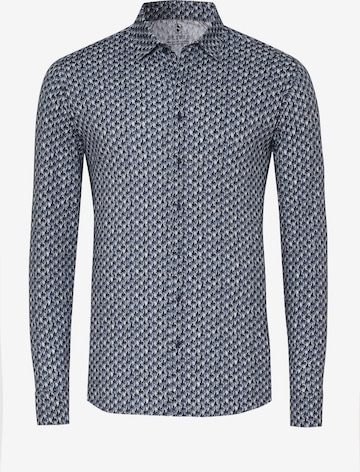 Coupe slim Chemise DESOTO en bleu : devant