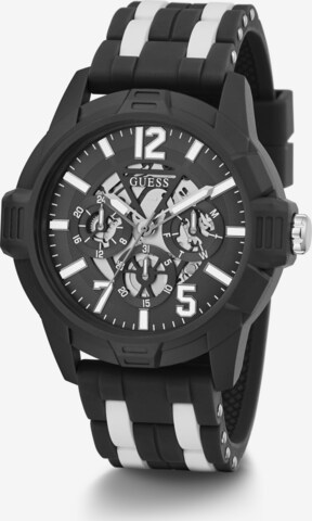 Orologio analogico ' STRIKER ' di GUESS in nero: frontale