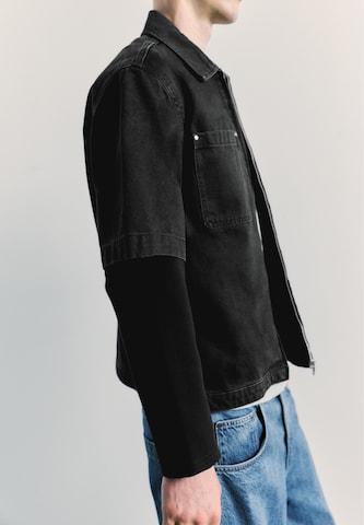 Pull&Bear Comfort fit Ing - fekete